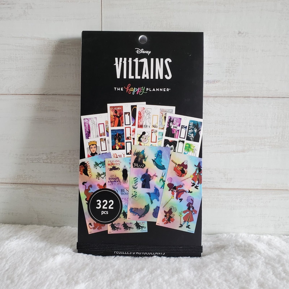 The Happy Planner Disney Villains Value Pack Stickers